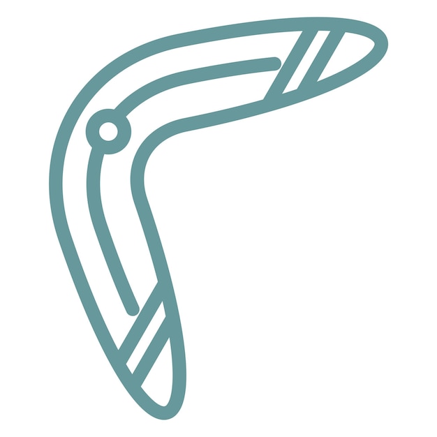 Diseño vectorial Estilo de icono de bumerang