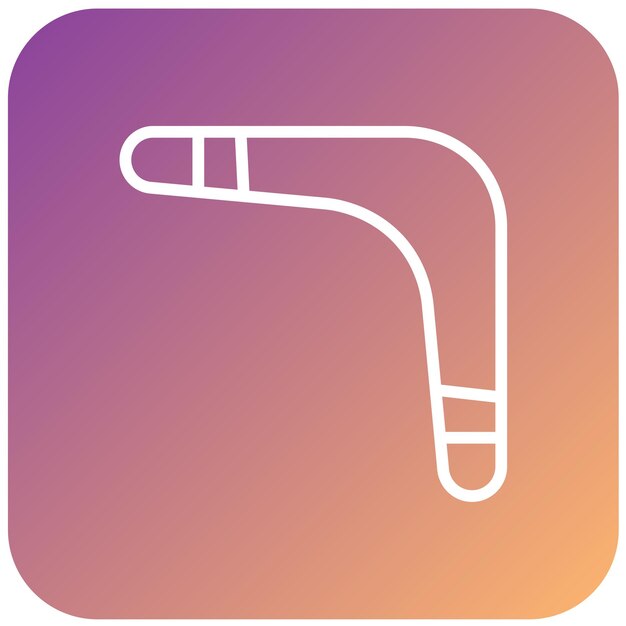 Diseño vectorial Estilo de icono de bumerang