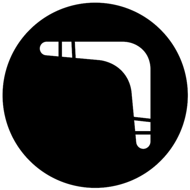 Diseño vectorial Estilo de icono de bumerang