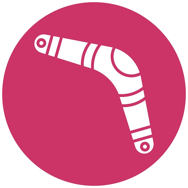 Diseño vectorial Estilo de icono de bumerang