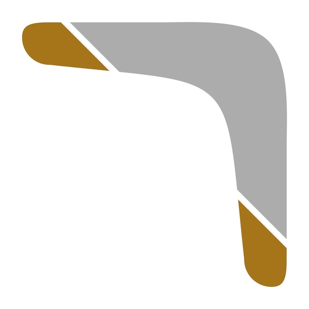 Diseño vectorial Estilo de icono de bumerang