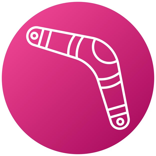 Diseño vectorial Estilo de icono de bumerang