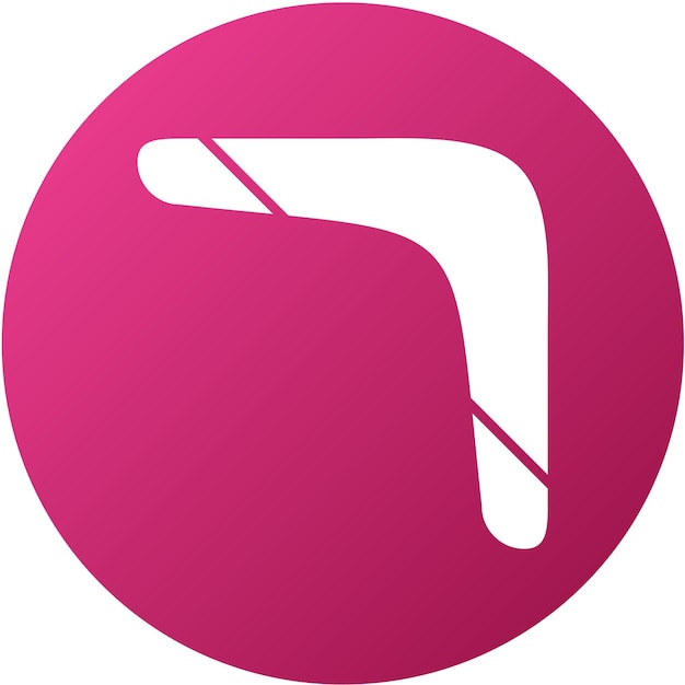Diseño vectorial Estilo de icono de bumerang