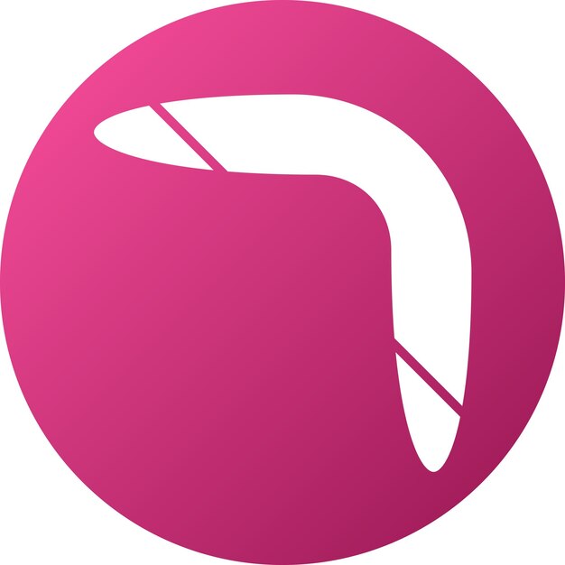 Diseño vectorial Estilo de icono de bumerang
