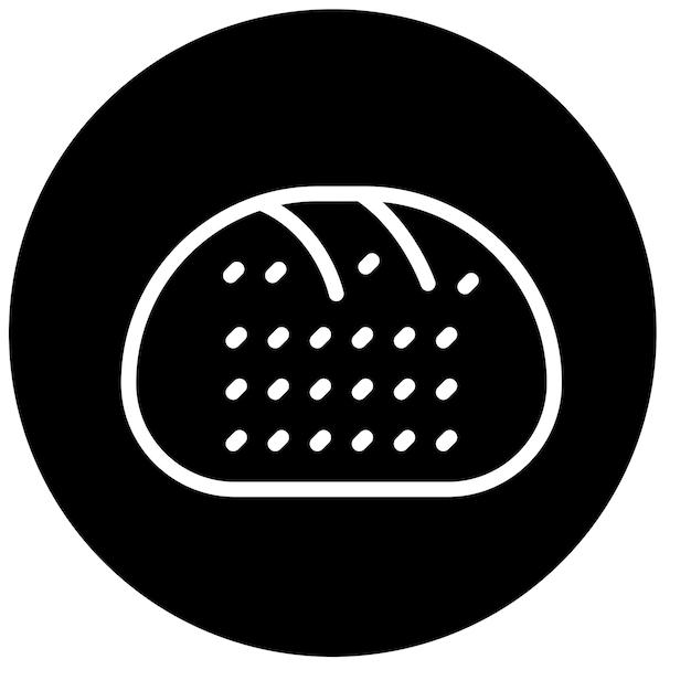 Diseño vectorial Estilo del icono de Bun