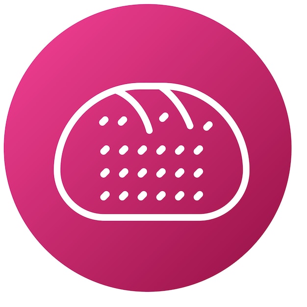 Diseño vectorial Estilo del icono de Bun