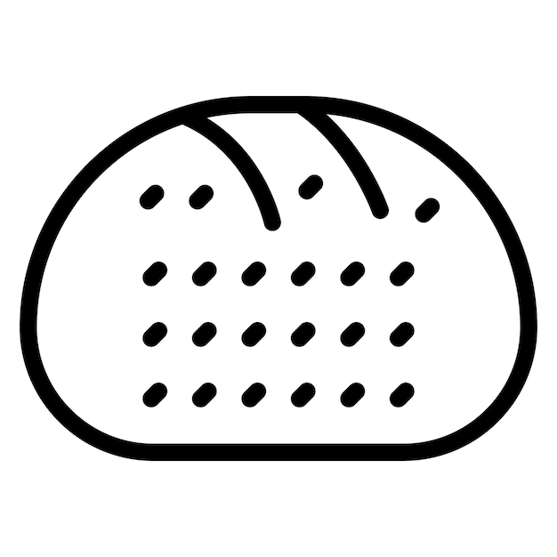 Diseño vectorial Estilo del icono de Bun