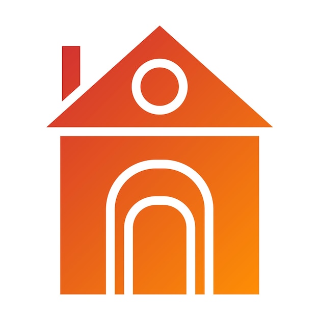 Diseño vectorial estilo icono de bungalow