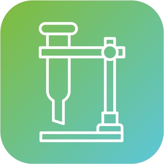 Diseño vectorial Estilo del icono de Burette