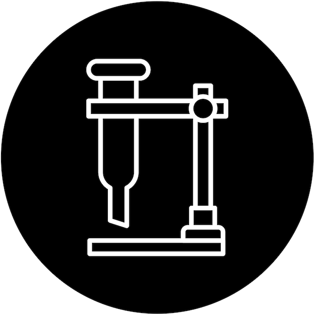 Vector diseño vectorial estilo del icono de burette