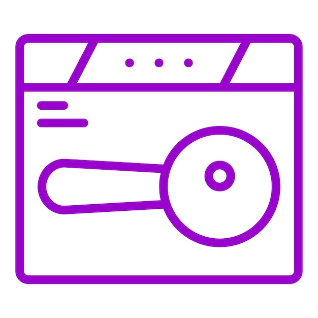 Diseño vectorial Estilo de icono de búsqueda de ubicación