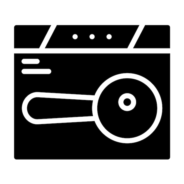 Diseño vectorial Estilo de icono de búsqueda de ubicación