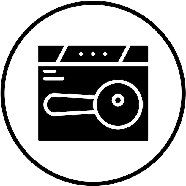 Diseño vectorial Estilo de icono de búsqueda de ubicación