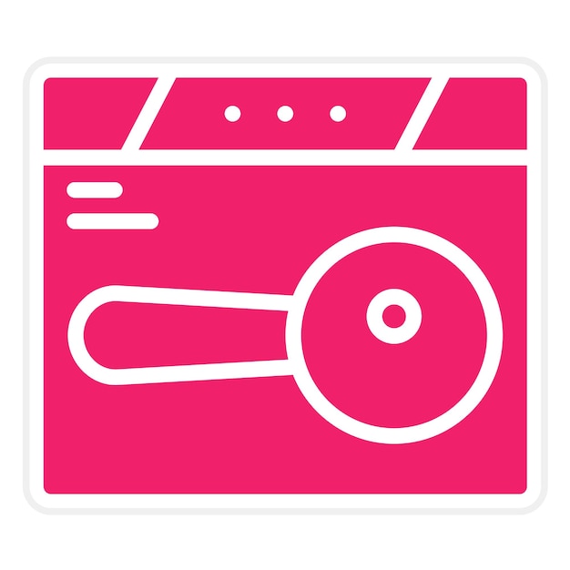 Diseño vectorial Estilo de icono de búsqueda de ubicación