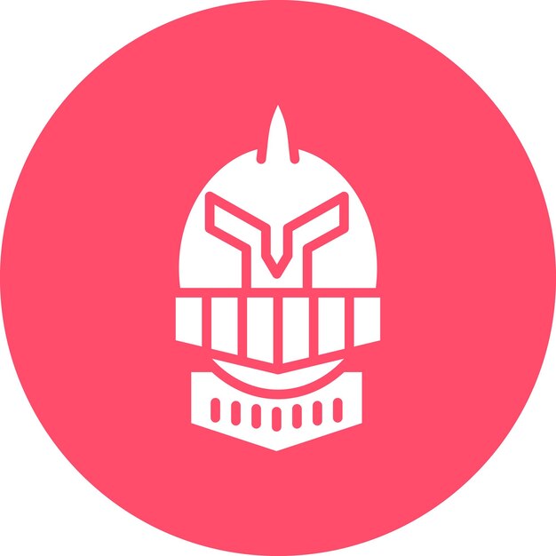 Diseño vectorial de estilo de icono de caballero
