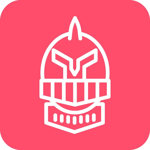 Diseño vectorial de estilo de icono de caballero