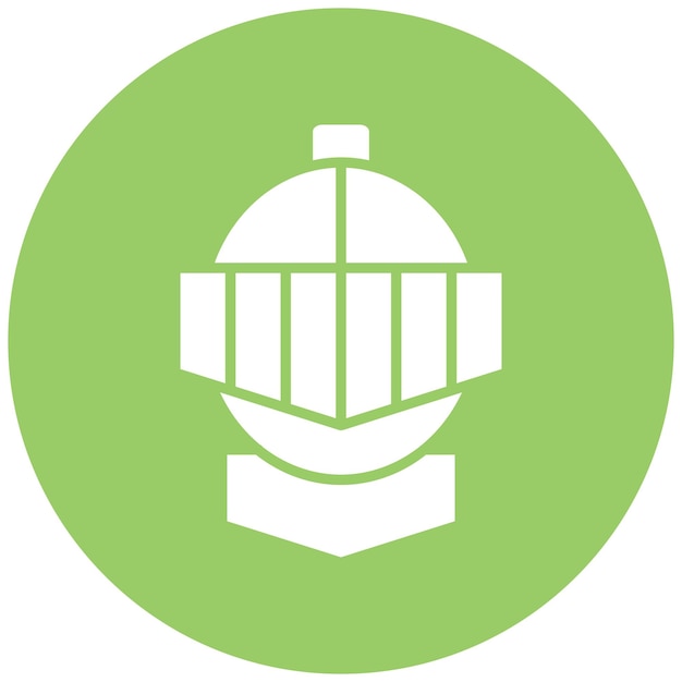 Diseño vectorial de estilo de icono de caballero