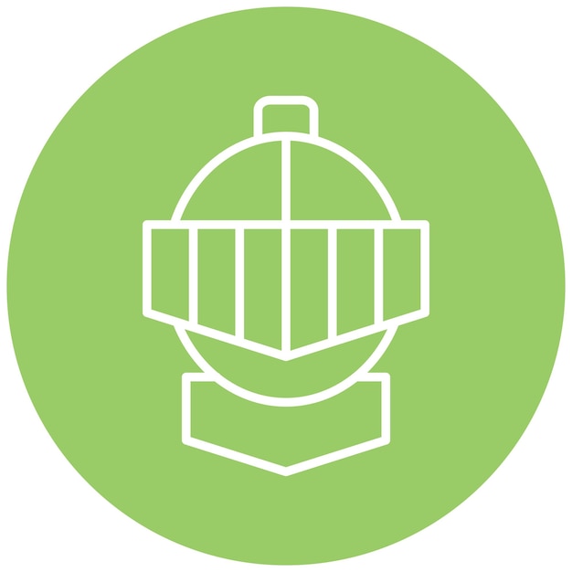Diseño vectorial de estilo de icono de caballero