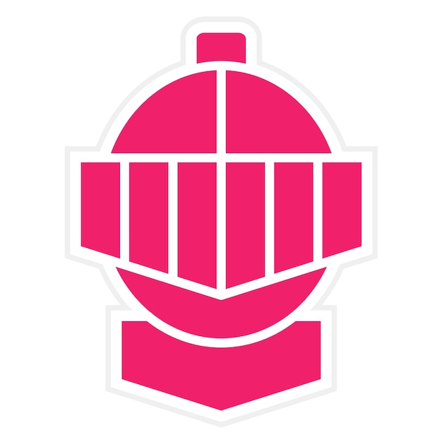 Diseño vectorial de estilo de icono de caballero