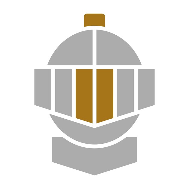 Diseño vectorial de estilo de icono de caballero