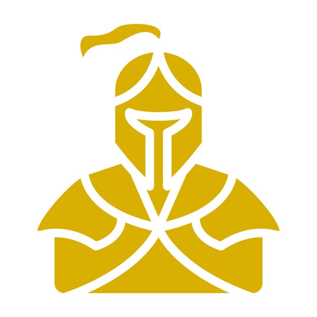 Diseño vectorial de estilo de icono de caballero