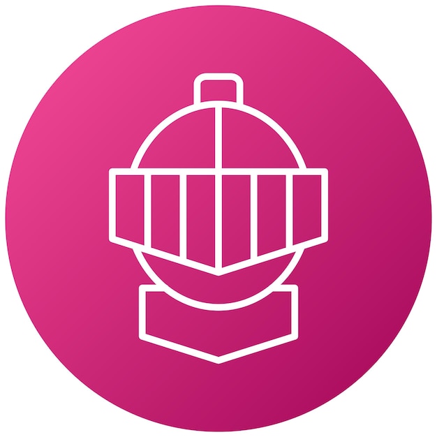 Diseño vectorial de estilo de icono de caballero