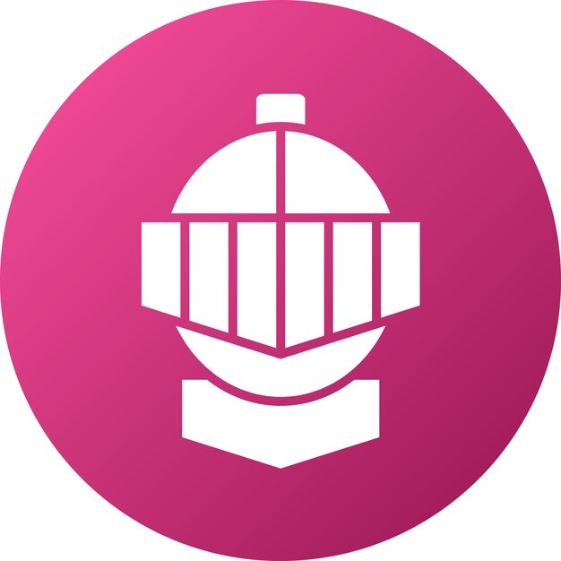 Diseño vectorial de estilo de icono de caballero