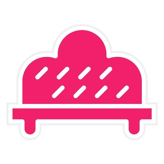 Diseño vectorial Estilo del icono de la cabecera tapizada