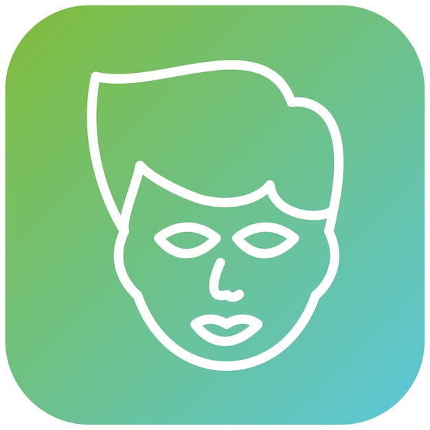 Diseño vectorial de estilo de icono de cabello