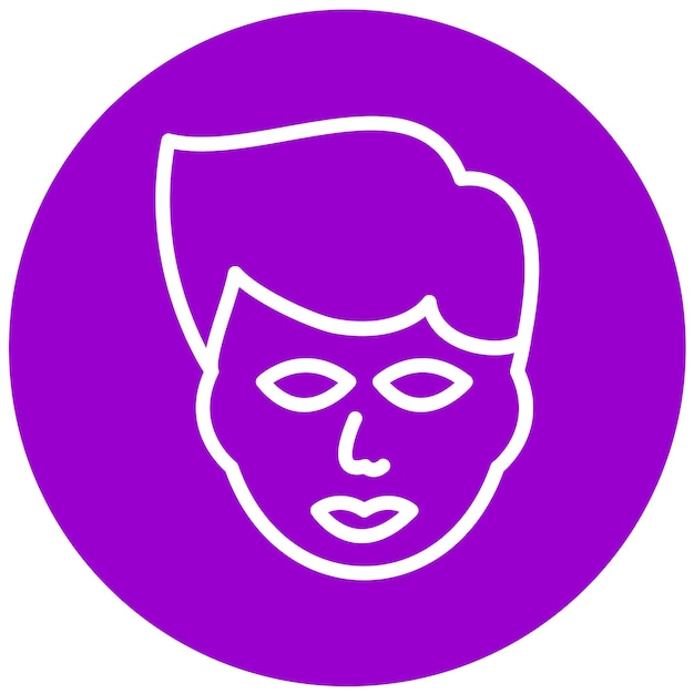 Diseño vectorial de estilo de icono de cabello