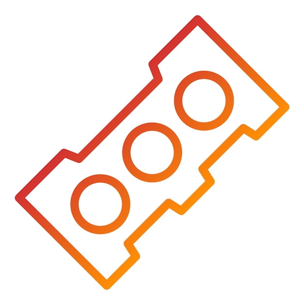 Diseño vectorial Estilo del icono de la cabeza del cilindro