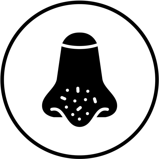 Diseño vectorial Estilo del icono de cabeza negra