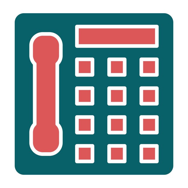 Diseño vectorial Estilo del icono de la cabina telefónica