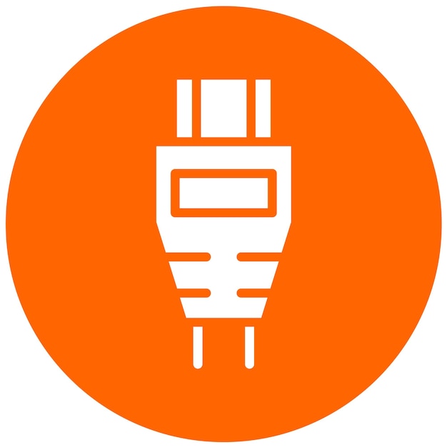 Diseño vectorial del estilo del icono del cable HDMI