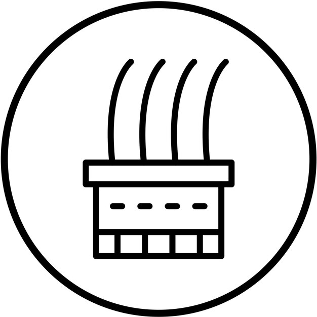 Diseño vectorial Estilo del icono del cable Molex