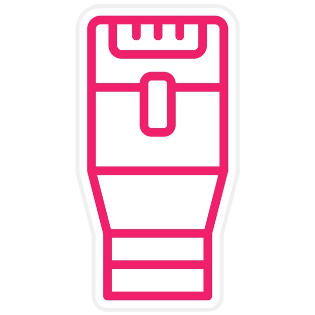 Diseño vectorial del estilo del icono del cable de la red