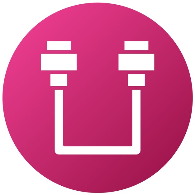 Diseño vectorial del estilo del icono del cable SATA