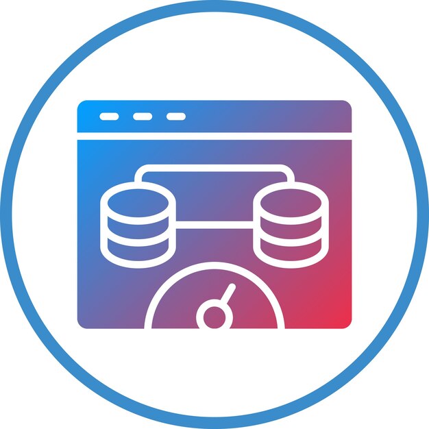 Diseño vectorial Estilo del icono de la caché del navegador