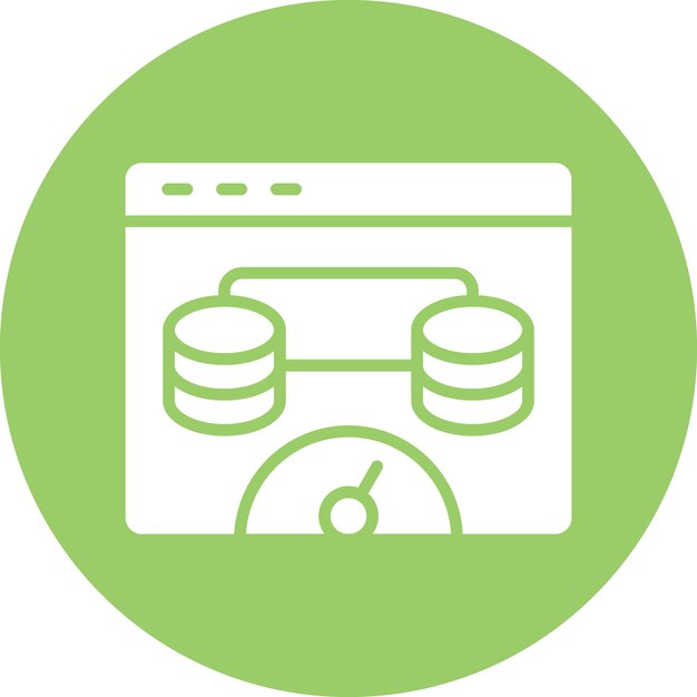 Diseño vectorial Estilo del icono de la caché del navegador