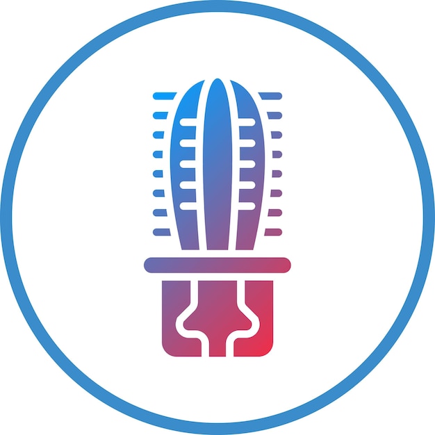 Diseño vectorial Estilo de icono de cactus