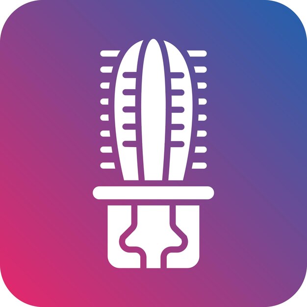 Diseño vectorial Estilo de icono de cactus