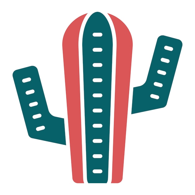 Diseño vectorial Estilo de icono de cactus