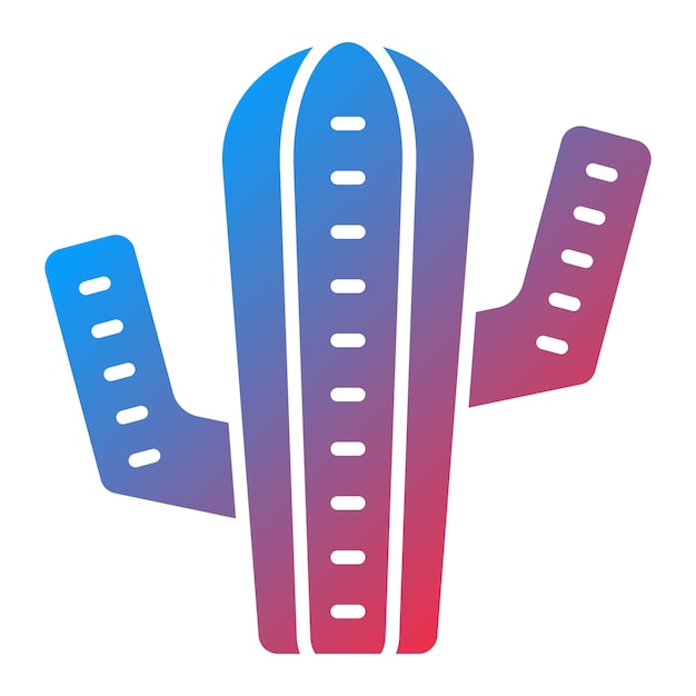 Diseño vectorial Estilo de icono de cactus