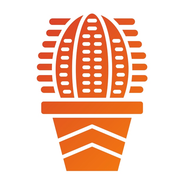 Diseño vectorial Estilo de icono de cactus