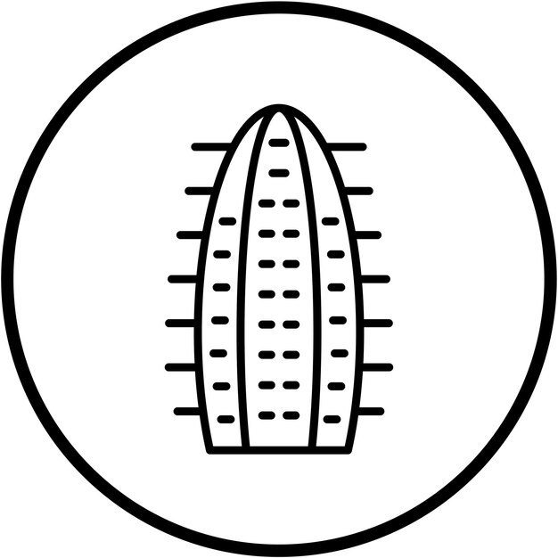 Diseño vectorial Estilo de icono de cactus