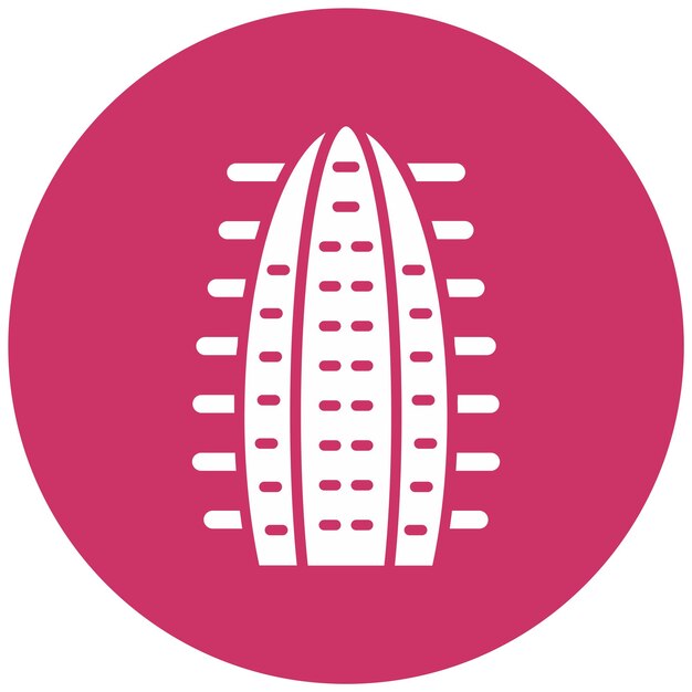 Diseño vectorial Estilo de icono de cactus