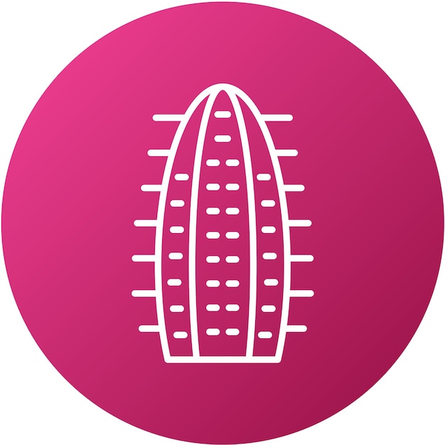 Diseño vectorial Estilo de icono de cactus