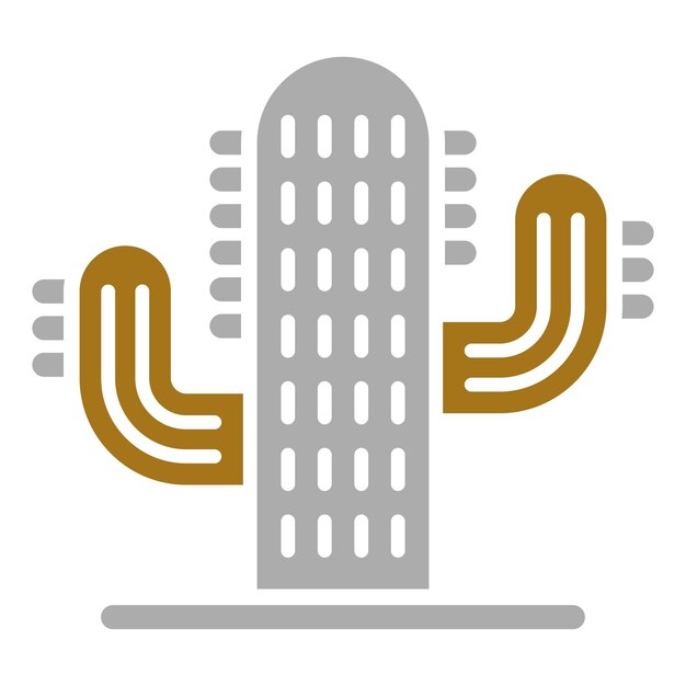 Diseño vectorial Estilo de icono de cactus
