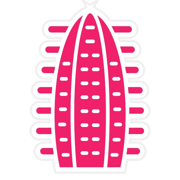 Diseño vectorial Estilo de icono de cactus