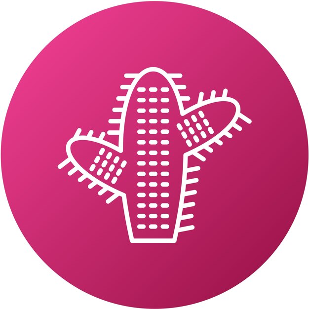 Diseño vectorial Estilo de icono de cactus